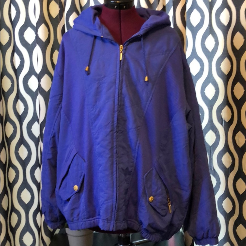C.A. Sport Wind Breaker Purple Jacket NWT